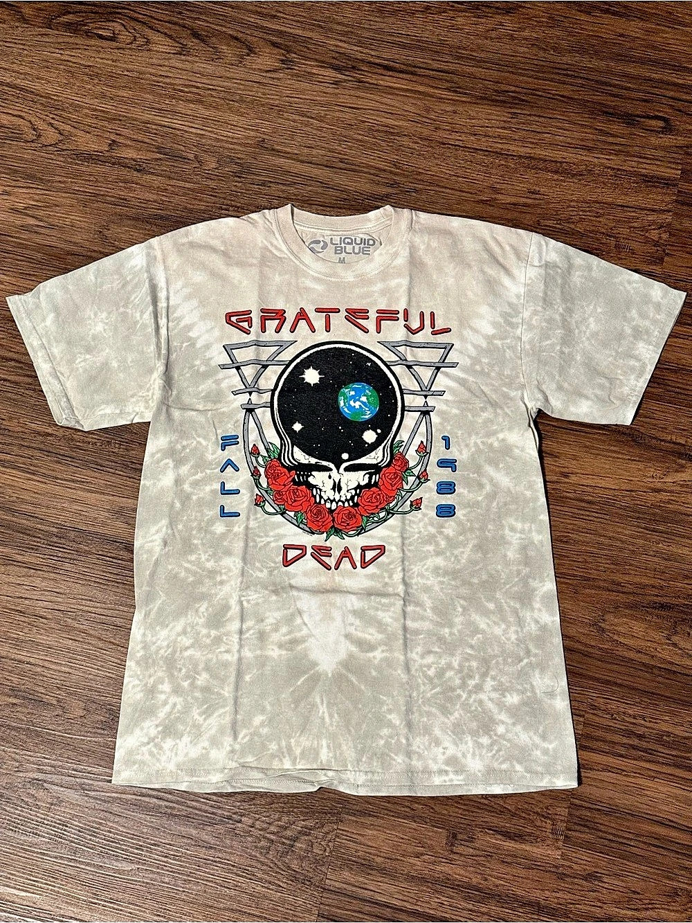 Liquid Blue x Grateful Dead Space Face 88 Sand Sage V-Dye in Size Medium